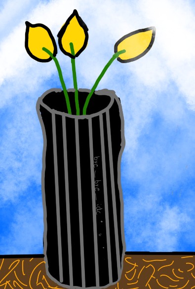 image of a vase which i drew
